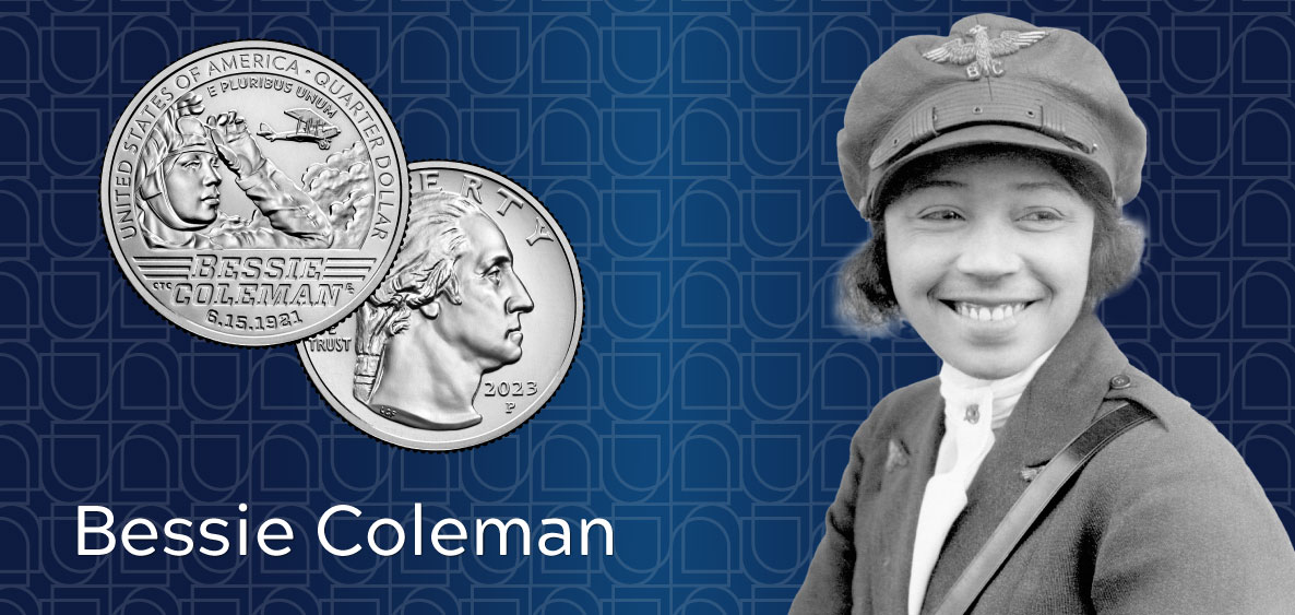 Bessie Coleman and her quarters