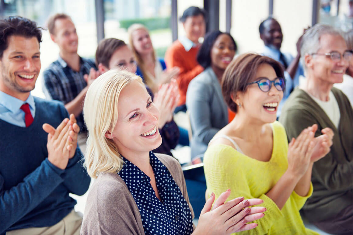 Cheerful audience