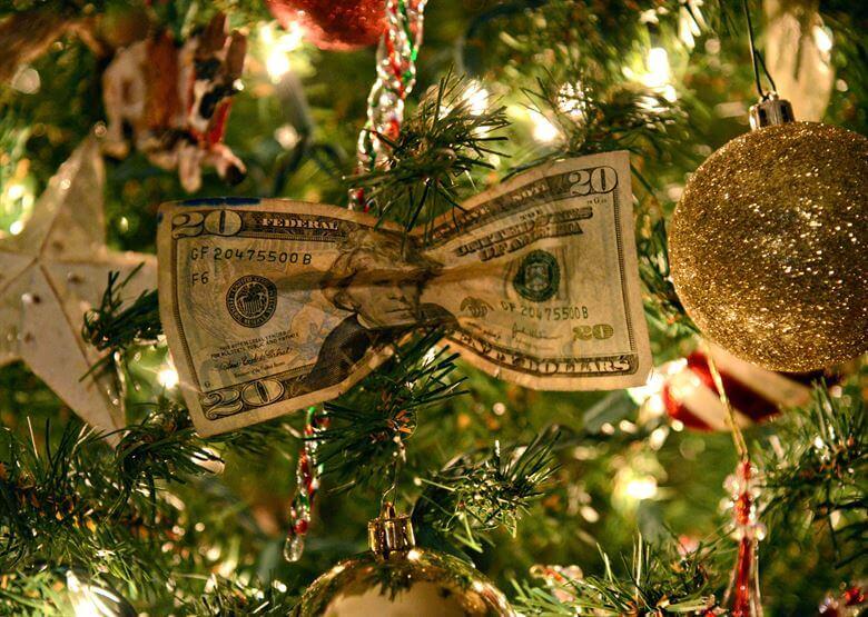 $20 on a Christmas tree