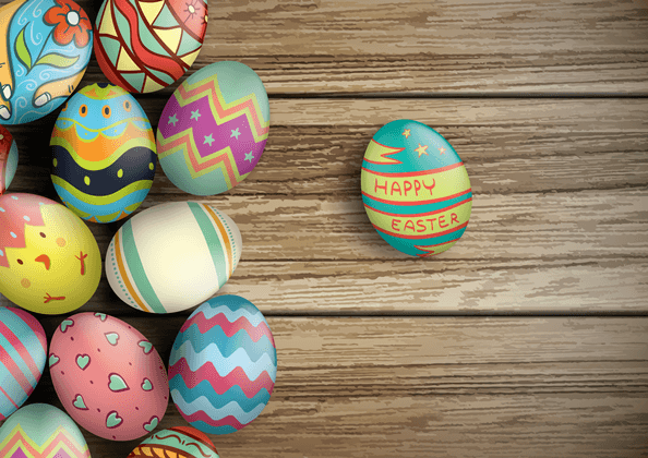 Painted Easter eggs