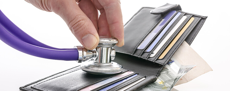 Stethoscope and wallet