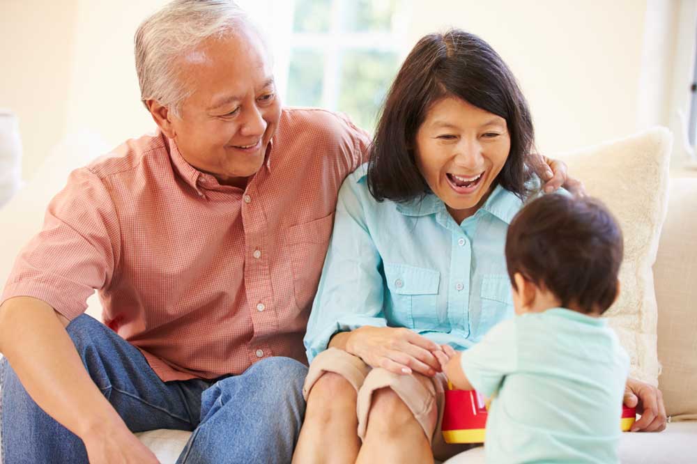 Grandparents with grandson