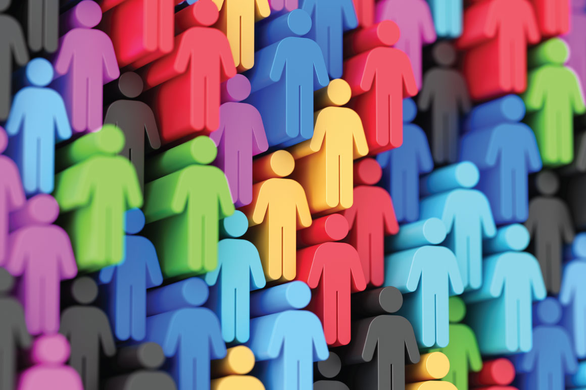 Colorful people figures