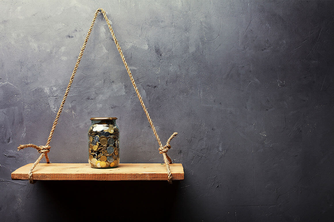Jar of Money on Shelf 1160x773
