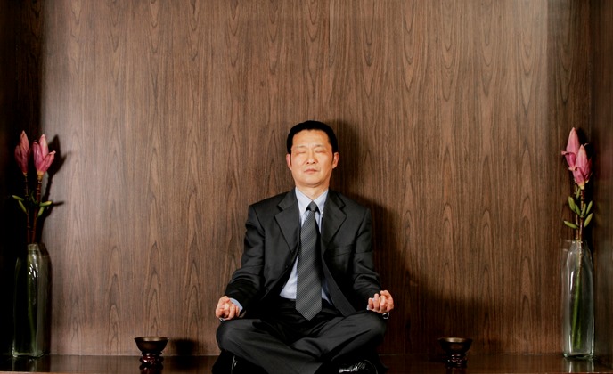Man meditating 