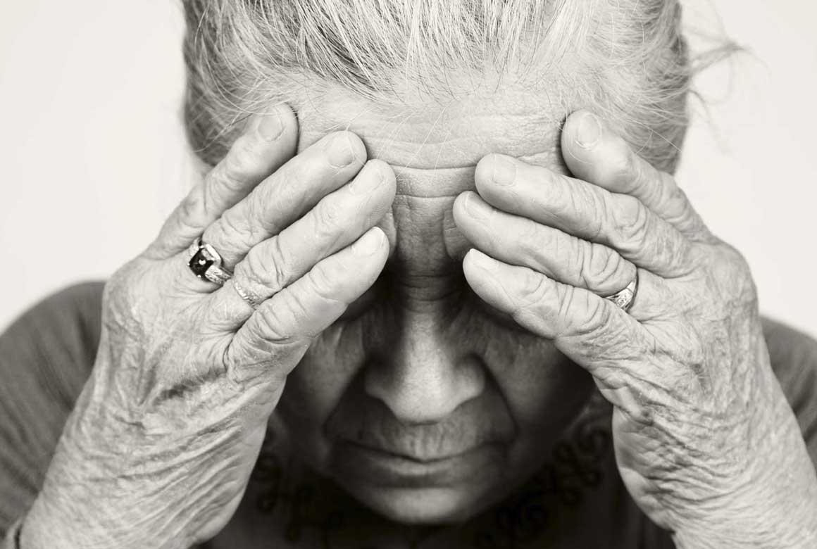 Senior in pain