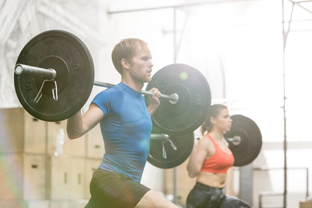 People lifting weights