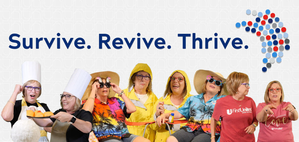 Jennifer Henagar and Lisa Crawford video clips of Survive, Revive, and Thrive.