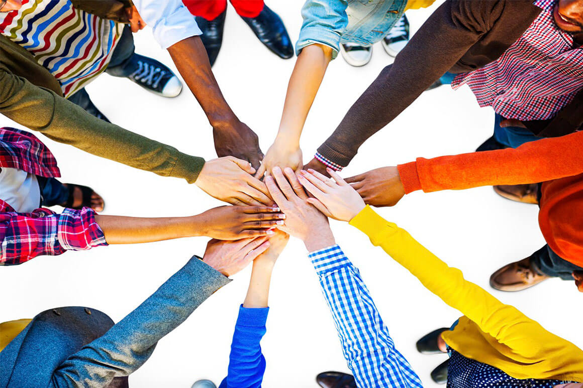 Teamwork hands